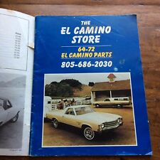 **64-72 Chevy El Camino Parts Catalog Chevrolet (1989) El Camino Store picture