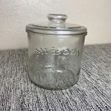 Vtg MI LOLA Glass Tobacco Cigar Container ADVERTISING Jar Can Lid Store Display picture