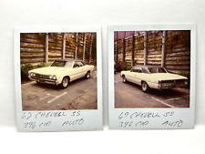 CCA 2 Photograph 1980's Polaroid Artistic 1967 Chevy Chevrolet Chevelle 396 CID picture