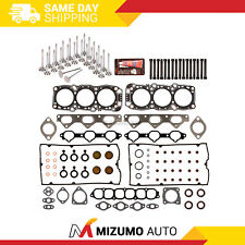 Head Gasket Set Intake Exhaust Valves Fit 91-99 Dodge Stealth 3000GT 6G72 6G72T picture