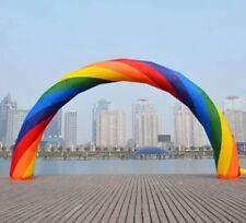 New Discount 20ft*10ft D=6M/20ft inflatable Rainbow arch Advertising U picture
