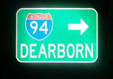 DEARBORN  Interstate 94 route road sign - Detroit, University of Michigan picture