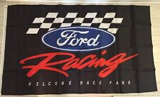 FORD PERFORMANCE RACING FLAG BANNER DRAPEAU MAN CAVE GARAGE picture