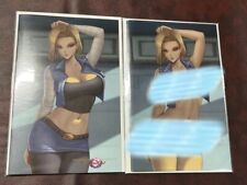 Flawless Universe Android 18 Dbz Homage Cover Comic SET Dragonball Z Htf picture