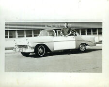Vintage - 1956 Chevy - Teenage Boy and His 1956 Chevy - Original - Snapshot picture