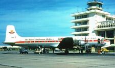 Alia The Royal Jordanian Airline DC-7 JY-ACP @ Beirut 1964 - postcard picture