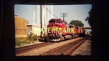 DN16 TRAIN ENGINE LOCOMOTIVE 35MM SLIDE RAILROAD SF691, WATER TOWER  picture
