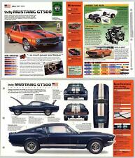 Shelby Mustang GT500 - 1967-70 #16 Muscle Cars - Hot Cars IMP Fold Out Fact Page picture