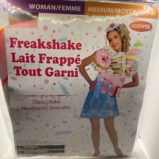 Freakshake Woman's Halloween Costume Donut Cake Milkshake Candy Size Medium 8-10 picture