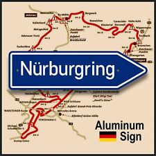 Nürburgring Exit Sign - German Racing Decor - Aluminum Nordschleife Marker  picture