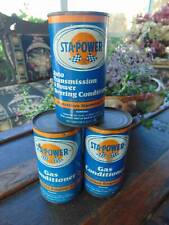 (Lot 3) vintage 60's STA POWER TIN LITHO CANS conditioners (2)gas(1)transmission picture