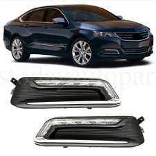 For 2014-2020 Chevy Impala Clear Lens LH+RH LED DRL Fog Light +Wiring+Switch Kit picture