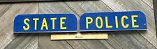 Connecticut State Police Emergency Roof Rack Placards/Plates (70's-90's) picture