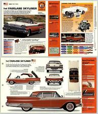 Ford Fairlane Skyliner - 1957-59 #48 Cutting Edge - Hot Cars Fold Out Fact Page picture