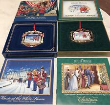 WHITE HOUSE 2010 & 2011 CHRISTMAS ORNAMENT (2) ROOSEVELT & McKINLEY OBAMA NEW picture