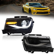 LH+RH LED Projector Headlights Front Lamps For 2014-2015 Chevrolet Chevy Camaro picture
