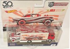 '55 Chevy Bel Air Gasser Custom Hot Wheels Transport Candy Cane MEA Series w/RR picture