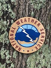National Weather Service Seal 17” Hard Maple Epoxy picture