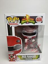 Funko Pop Power Rangers #406 Red Ranger Signed by Jason Faunt As Wesley Collins picture