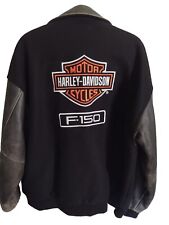 Harley Davidson Ford F150 wool and leather winter coat picture