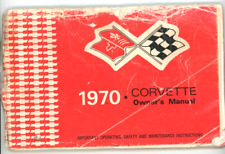 1970 Corvette Owner's Manual picture