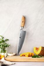 XINZUO B37 Damascus Chef Knife 73 Layers Powder Steel 62-64 HRC Olivewood Handle picture