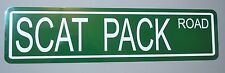 METAL STREET SIGN SCAT PACK ROAD CHARGER CHALLENGER SRT R/T FITS DODGE GARAGE  picture
