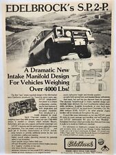 1977 Edelbrock Manifold Chevy Blazer Vtg Print Ad Man Cave Art El Segundo CA picture