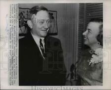 1954 Press Photo William O Douglas & Mercedes Davidson Were Married Late 12/14 picture