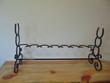 Handmade Horseshoe and wrought iron boot rack for 4 pair picture