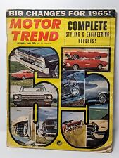 Motor Trend October 1964 '65 Complete Styling & Engineering Reports Big Changes picture