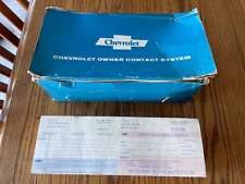 RARE 1968-70 CHEVROLET DEALERSHIP VEHICLE OWNERS INFORMATION  CARDS W/BOX picture