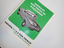 Original 1966 Toyota Pickup Sales Brochure Very Cool  picture