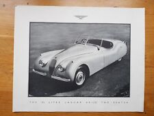Jaguar XK120 - Original 1950s Showroom Poster - Rare - Very Good picture