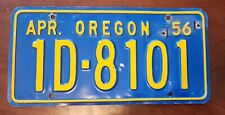 1956 1957 1958 1959 Oregon License Plate Nice picture