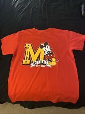 New  Without tags Disney Mickey Mouse Big M  T-shirt Red Size large Men’s picture