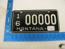 1957 57 1958 58 MONTANA MT LICENSE PLATE TAG SAMPLE PRISON MADE 16 00000 (KC)  picture