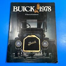 BUICK 1978 Paperback Booklet Catalog 75 Years Of Greatness Regal Century Riviera picture