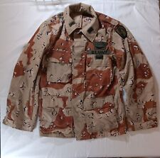 Military Coat Sz Small Chocolate Chip Camouflage Camo Desert Coat picture