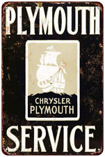 Chrysler Plymouth Service - Metal Sign Vintage Look reproduction picture