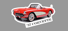 '57 Corvette Car Die Cut Glossy Fridge Magnet picture