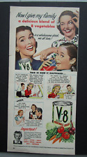 V-8 Cocktail Vegetable Juices Vintage Print Ad Ephemera picture