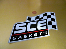 SCE GASKETS  Sticker Decal RACING Old Stock ORIGINAL picture