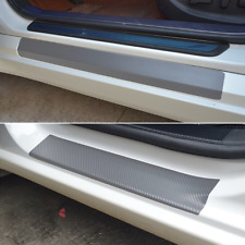 4Pcs Car Door Sill Scuff Carbon Fiber Welcome Pedal Protect Stickers Accessories picture