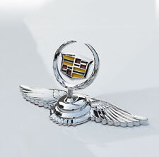 For Cadillac Car Hood Emblem Bonnet Front Badge Sticker Decal Logo Wings Silver picture