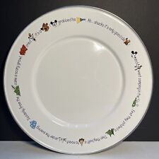 Vintage Disney Ceramic Coated 11” Metal Camping Theme Plate/Charger RARE picture