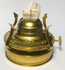 New #2 Weathered Brass Mason, Fruit Jar Oil Lamp Burner Adapter W/ Wick #MB286WB picture