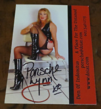 Porsche Lynn signed autographed Adult Film Star promo flat 4x6 picture