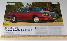 FORD THUNDERBIRD TURBO COUPE 1983-1988 ORIGINAL 2022 ARTICLE picture