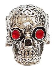 Halloween Skull Head Ring Silver Colour for Men &Women Indian Size 16-19 Antique picture